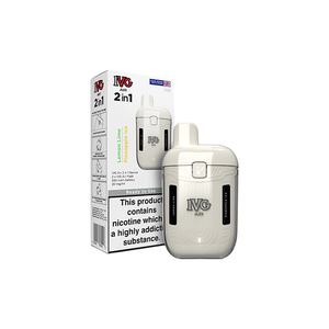 IVG Air 2-in-1 wiederaufladbares Einweg-Pod-Vape-Kit – 20 mg Nikotin, 1200 Züge, Erlebnis mit zwei Geschmacksrichtungen