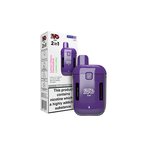 IVG Air 2-in-1 Rechargeable Disposable Pod Vape Kit - 20mg Nicotine, 1200 Puffs, Dual Flavor Experience