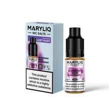 Lataa kuva galleria katsojaan, 20mg MARYLIQ Nic Salt by Lost Mary 10ml (50VG/50PG)
