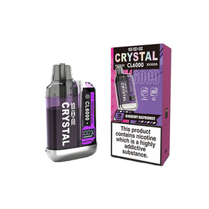 20mg SKE Crystal CL6000 Kertakäyttöinen Ladattava Vape Kit 6000 Suihketta