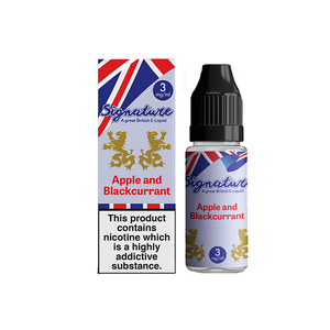 3mg Signature Vapors 10ml E-Liquid asortimentas (50VG/50PG)