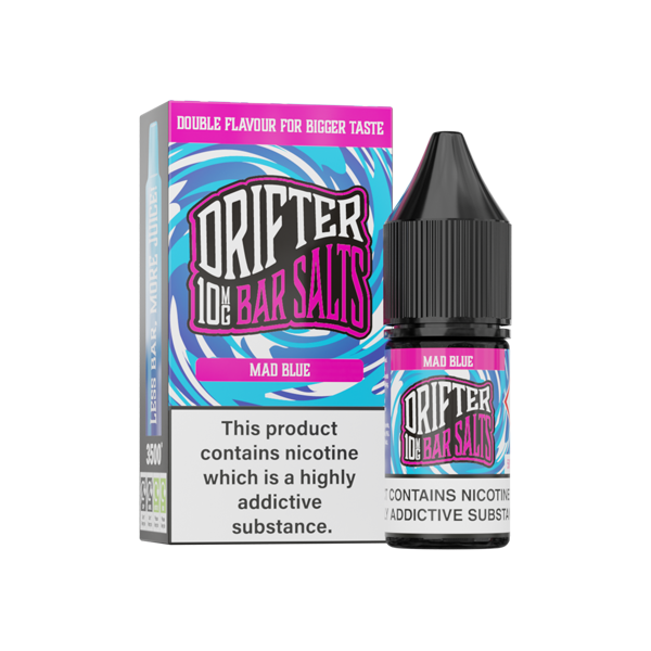 Load image into Gallery viewer, 10mg Drifter Bar Nicotine Salts - 10ml Smooth Vaping Blend (50VG/50PG)
