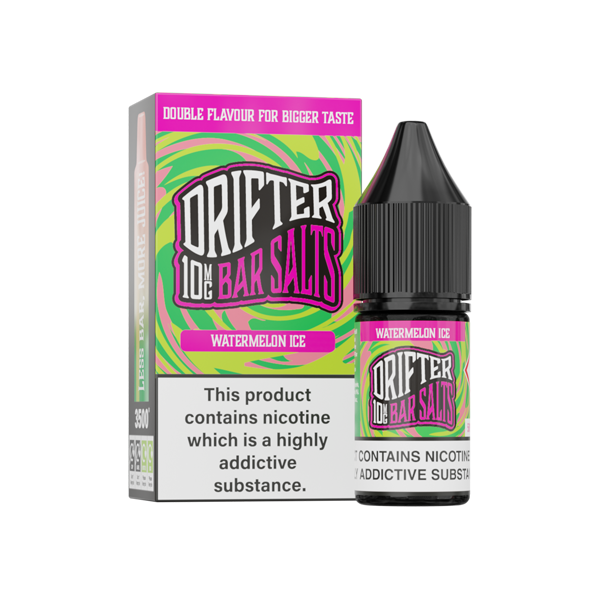 10mg Drifter Bar Nicotine Salts - 10ml Smooth Vaping Blend (50VG/50PG)