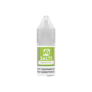 V4 Vapor 5mg Nic Salt E-Liquid – 10ml fľaše s 15 možnosťami príchutí (50VG/50PG)