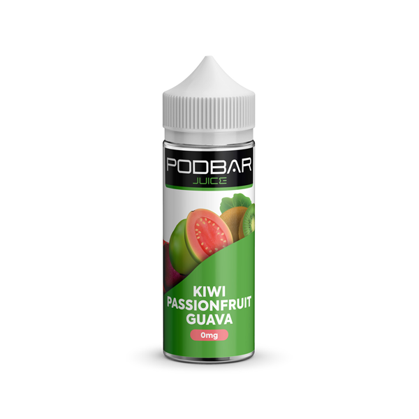 Kingston Podbar Juice 100ml Shortfill - 12 Flavors, 0mg Nicotine (50VG/50PG)