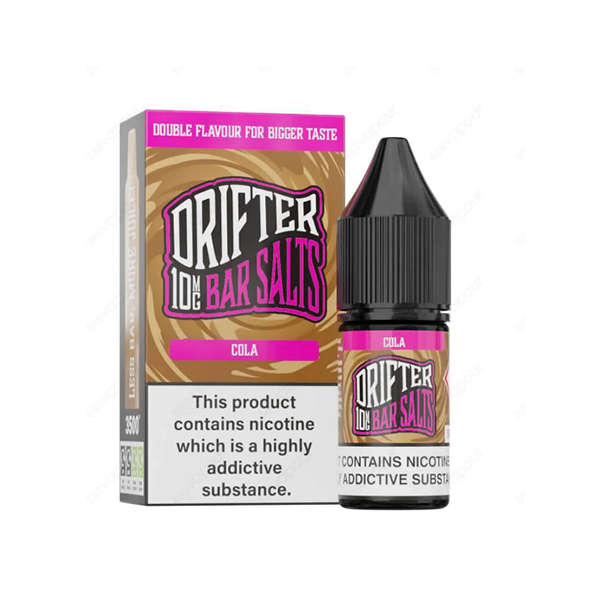 10mg Drifter Bar Nicotine Salts - 10ml Smooth Vaping Blend (50VG/50PG)