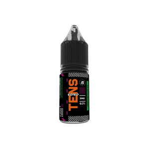 Tens 50/50 6mg Freebase E-Liquid 10ml - Full Box of 10 Exciting Flavours (50VG/50PG)