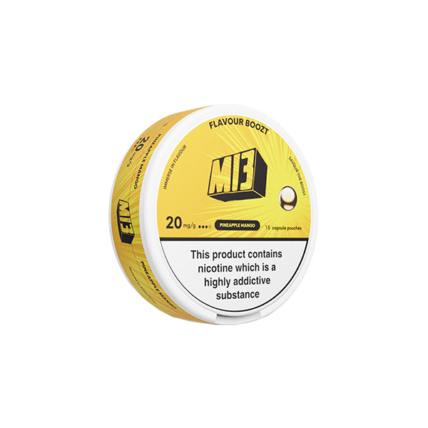 Sachets de nicotine M13 Boozt 20 mg - 15 sachets infusés de saveurs
