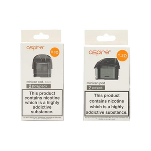 Aspire Minican Replacement Pods 2-pak 2 ml (0,8 Ohm/1,2 Ohm)