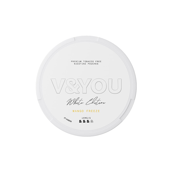 V&YOU 8.8mg White Edition Nicotine Pouches - Enjoy 20 Pouches with Buy 1 Get 1 Free Offer! - Nicotine Pouches