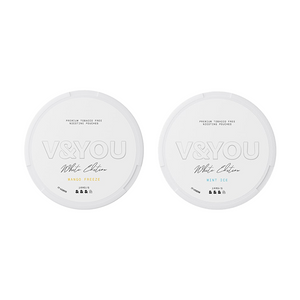 V&YOU 8.8mg White Edition Nicotine Pouches - Enjoy 20 Pouches with Buy 1 Get 1 Free Offer!