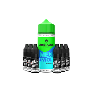 Crystalize Bar Salts 120ml Longfill avec 6 shots de nicotine gratuits - 0mg (50VG/50PG)