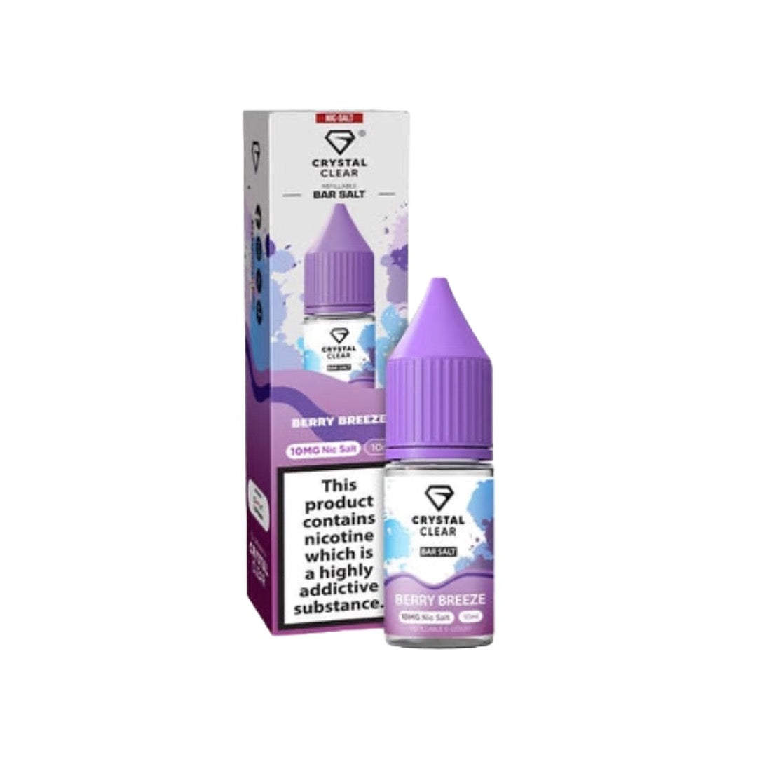 Crystal Clear 10mg Nic Salt E-Liquid 10ml (50VG/50PG)
