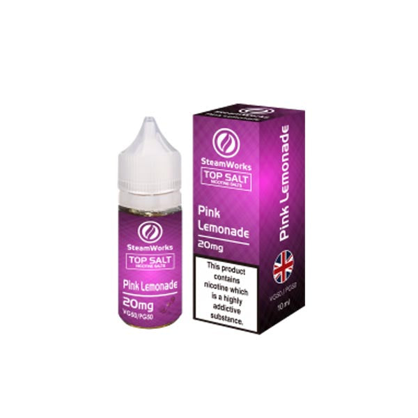 Load image into Gallery viewer, 20mg A-Steam Top Salt Nicotine Salts in Fruit Flavours - 10ml (50VG/50PG)
