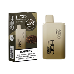 HQD HBAR - Sans nicotine | 6000 bouffées