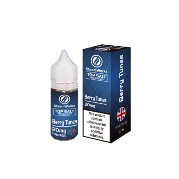 20mg A-Steam Top Salt Nicotine Salts in Fruit Flavours - 10ml (50VG/50PG)