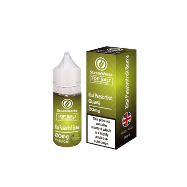 Load image into Gallery viewer, 20mg A-Steam Top Salt Nicotine Salts in Fruit Flavours - 10ml (50VG/50PG)

