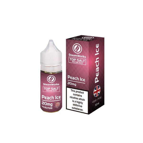 20mg A-Steam Top Salt Nicotine Salts in Fruit Flavours - 10ml (50VG/50PG)