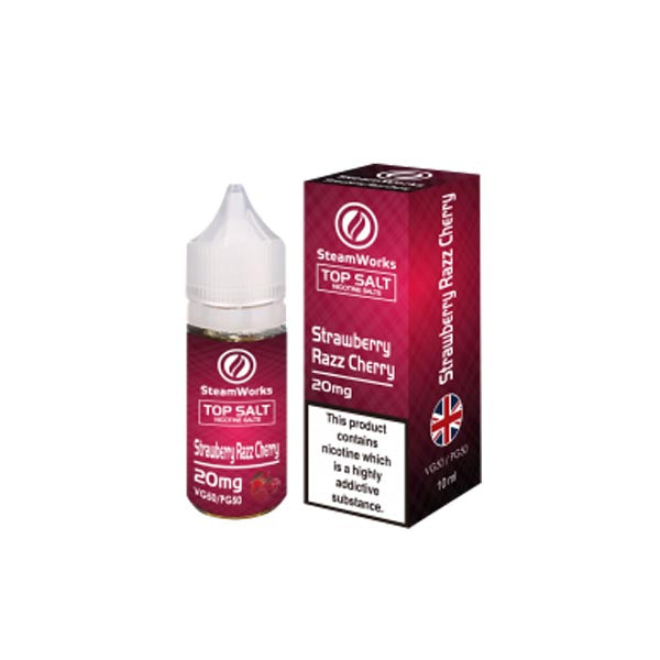 20mg A-Steam Top Salt Nicotine Salts in Fruit Flavours - 10ml (50VG/50PG)