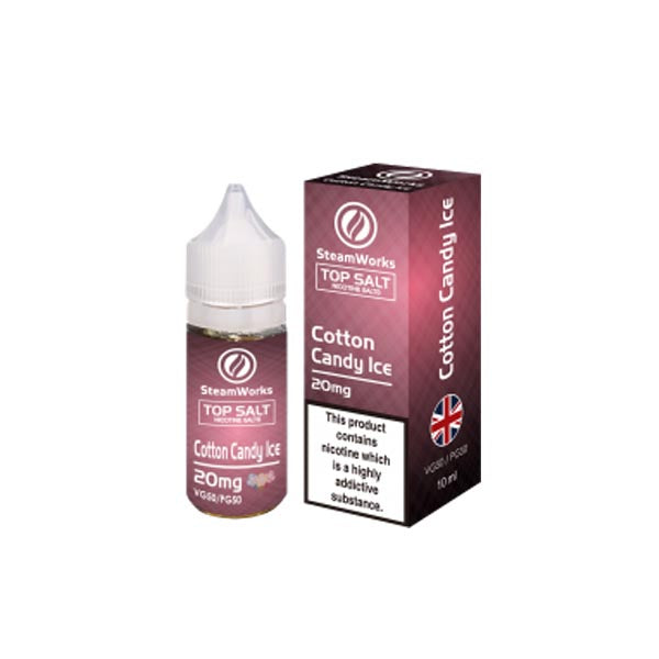 20mg A-Steam Top Salt Nicotine Salts in Fruit Flavours - 10ml (50VG/50PG)