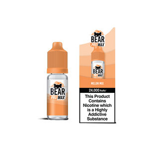 Bear Pro Max 75ml Longfill Bar Series includes 4X 20mg Salt Nic Shots