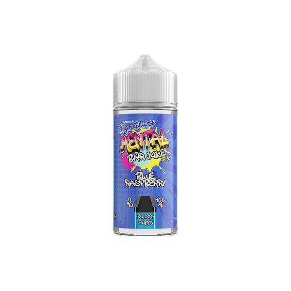 Signature Mental Bar Juice 0mg 100ml Shortfill - Blue Raspberry Bliss un vairāk!