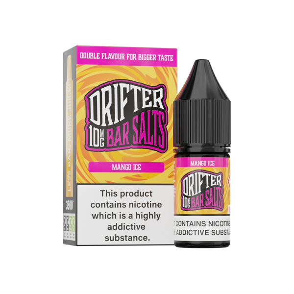 10mg Drifter Bar Nicotine Salts - 10ml Smooth Vaping Blend (50VG/50PG)