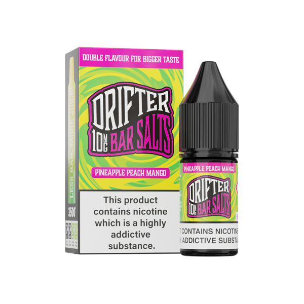 Load image into Gallery viewer, 10mg Drifter Bar Nicotine Salts - 10ml Smooth Vaping Blend (50VG/50PG)
