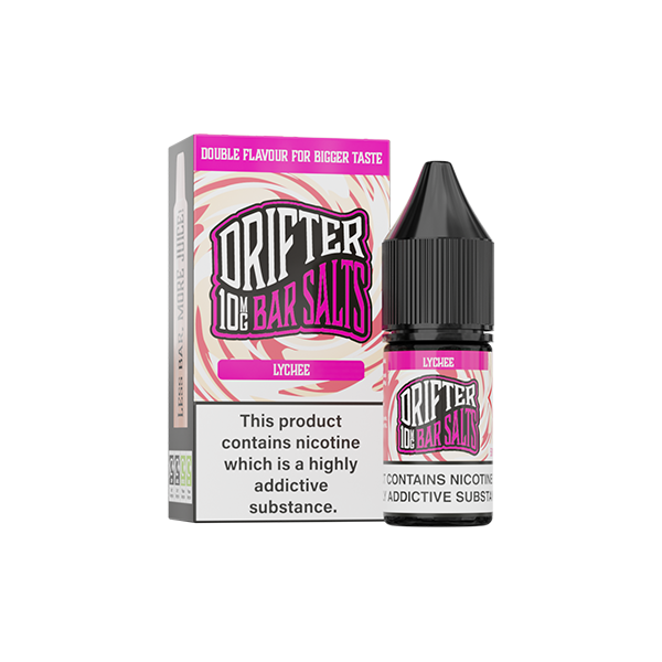 10mg Drifter Bar Nicotine Salts - 10ml Smooth Vaping Blend (50VG/50PG)