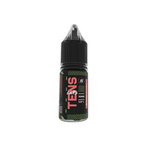 Tens Salts 10ml Nicotine E-Liquid - Pack of 10, 10mg (50VG/50PG) Flavors