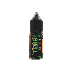 Tens Sali E-Liquid alla nicotina da 10 ml - Confezione da 10 gusti da 10 mg (50VG/50PG)