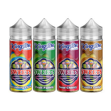 Laden Sie das Bild in den Galerie-Viewer, Kingston Sweets 120 ml Vape Juice – 0 mg Nikotin (70VG/30PG)

