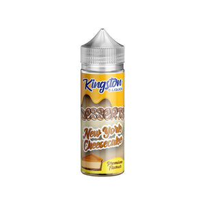 Kingston Desserts 120ml Shortfill E-Liquid - Indulge in Decadent Flavors (0mg)