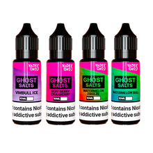 Indlæs billede i gallerifremviser, 20mg Ghost Salts Af Vapes Bars Nic Salts 10ml (50VG/50PG)
