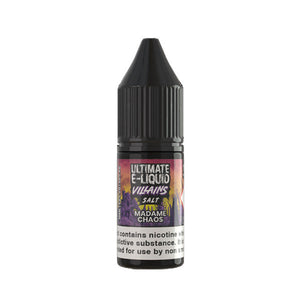 10mg ultimate e-liquid villains sāļi 10ml nic sāļi (50vg/50pg)