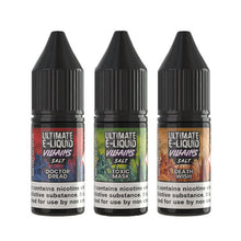 Kép betöltése a Galérianézegetőbe, 10mg Ultimate E-Liquid Villains Salts 10ml Nic Salts (50VG/50PG)
