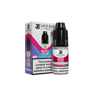 Juice Bar 10mg Nicotine Salt E-Liquid - 5-Pack of 10ml Bottles (50VG/50PG)