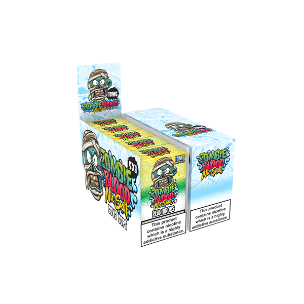 Load image into Gallery viewer, Zombie Blood 10mg Nic Salt E-Liquid 10ml - 5-Pack (50VG/50PG)
