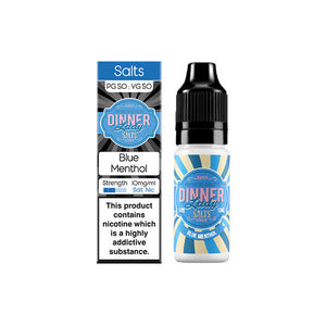 10mg Dinner Lady Menthol salte 10ml Nic salte (50VG/50PG)