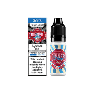 20 mg de sales de hielo Dinner Lady, 10 ml de sales de nic (50 VG/50 PG)