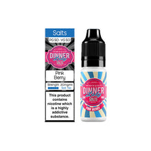 Charger l&#39;image dans la visionneuse de galerie, 20 mg de sels de fruits Dinner Lady 10 ml de sels de nicotine (50VG/50PG)
