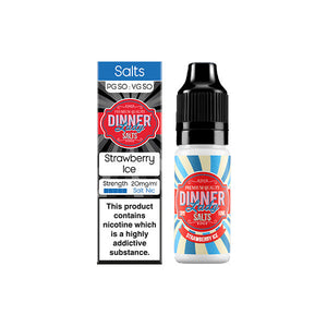 20 mg de sels de glace Dinner Lady 10 ml de sels de nicotine (50VG/50PG)