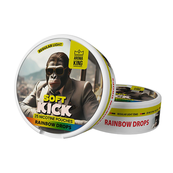 Aroma King Soft Kick 10mg Nicotine Pouches - 25 Discreet Flavors