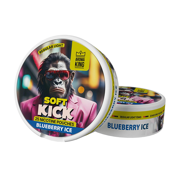 Aroma King Soft Kick 10mg Nicotine Pouches - 25 Discreet Flavors