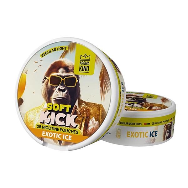 Aroma King Soft Kick 10mg Nicotine Pouches - 25 Discreet Flavors
