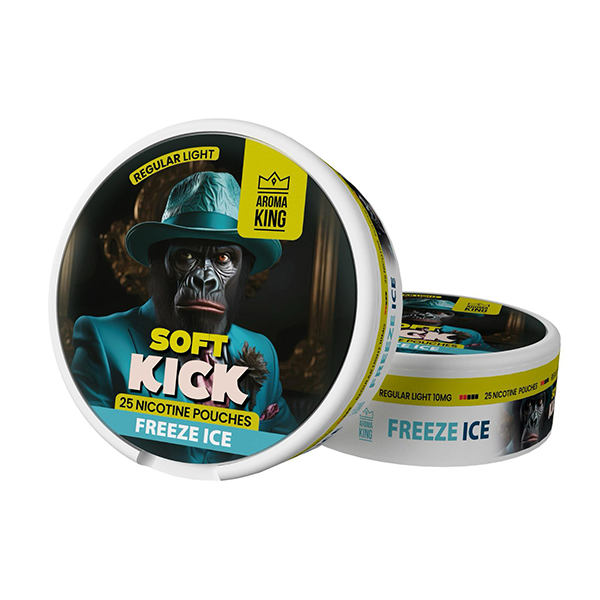 Aroma King Soft Kick 10mg Nicotine Pouches - 25 Discreet Flavors