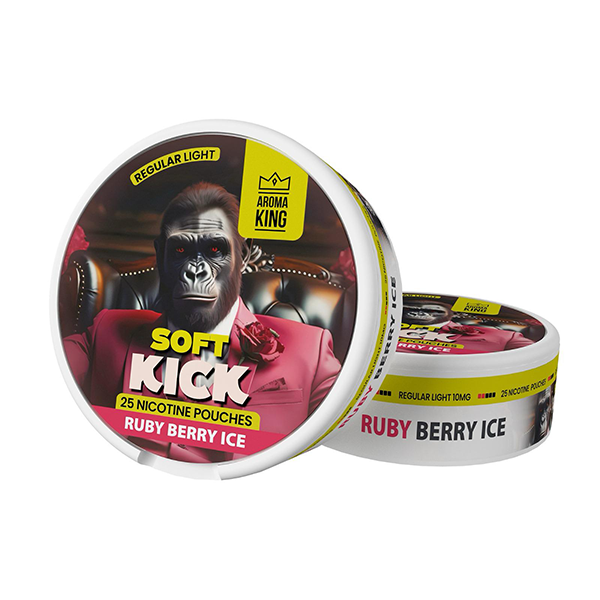 Aroma King Soft Kick 10mg Nicotine Pouches - 25 Discreet Flavors