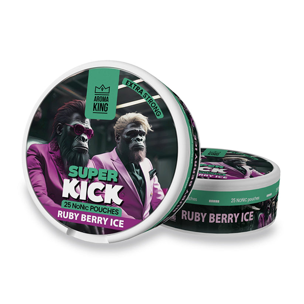 25mg Aroma King Super Kick Nicotine Pouches - 25 Discreet Options