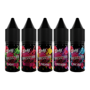 E-Liquide Irresistible 20 mg 10 ml aux sels de nicotine (50VG/50PG) - Variété savoureuse