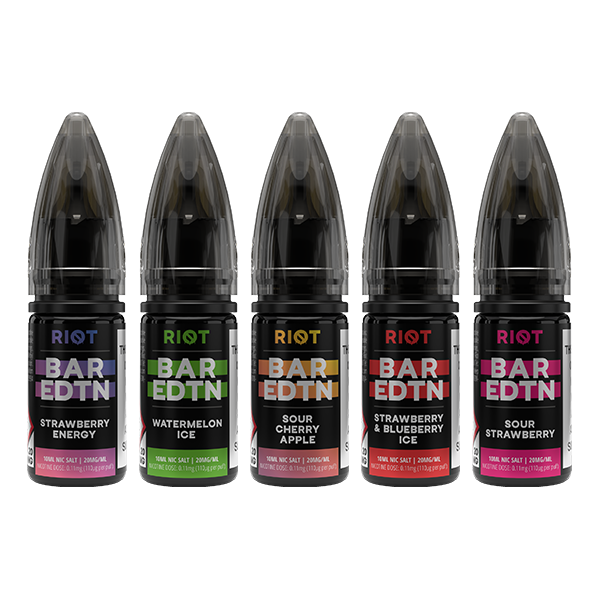 Riot Squad 20mg Nic Salt E-Liquid - 10ml Variety Pack (50VG/50PG) - 10mg Nic Salt E-Liquids